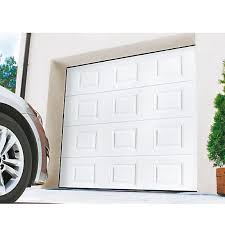 Pulizia estetica e design sono le caratteristiche distintive del nuovo portone per garage overlap. Porte De Garage Sectionnelle Motorisee Turia Blanc L 240 X H 200 Cm En Kit Castorama