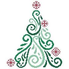 Minnie and her lingerie item code: Art Deco Tree 5 Cross Stitch Pattern