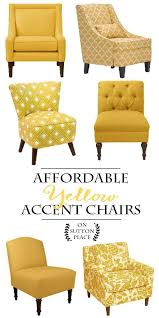 Affordable Yellow Accent Chair Shopping Guide Sylish Decor Doesn T Have To Be Expensive Includes Slippe Yellow Accent Chairs Trendy Home Decor Accent Chairs