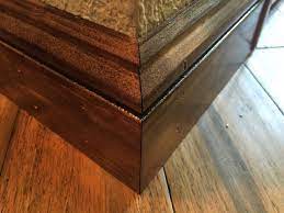 After cutting baseboard to wrap around the whole room, i was ready to nail it in securely. Solid Pine Casing Baseboard Trim Installation Hicksville Ohio Jeremykrill Com