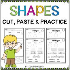 Print a set of shapes flashcards, or print some for you to colour in and write the words! Shape Worksheets For Kindergarten Teachers Pay Teachers