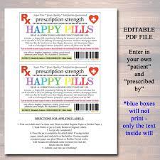 Happy Pills Label Funny Gag Gift Professional Office Gift Christmas Gift Birthday Gift Boss Gift Cowork Gift Printable Label Happy Pills Gag Gifts Funny Funny Gags