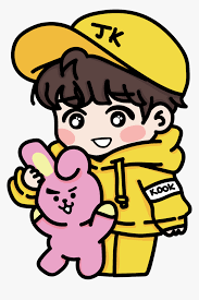 Interestingly, in 2017, the band changed the official logo and now their name began to stand for beyond the scene. Jungkook Freetoedit Taehyung Chibi Bts Fanart Bts And Bt21 Fanart Hd Png Download Transparent Png Image Pngitem