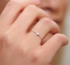 Small And Delicate Ring Thin Gold Wedding Band Minimalist Engagement Ring Engagement Ring Wedding Band