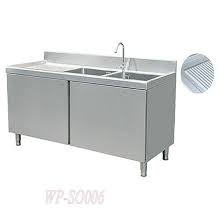 Simply treat the corner base as a standard 24 cabinet. China Stainless Steel Double Sink Cabinets With Left Grooved Board China Kitchen Sink Double Sinks With Cabinet