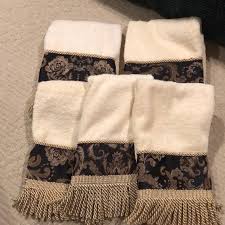 Transform your bathroom with these organically curved white porcelain forms with the penelope bath ensemble by croscill home fashions. Croscill Bath Decorative Towel Set Poshmark
