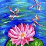 Water lily and dragonflies