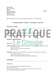 Modele De Cv Pour Un Emploi De Coiffeuse Pratique Fr