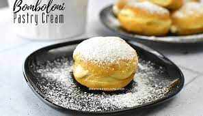 Ini sudah pasti lazat, resepi donut kastard sukatan cawan kami akan cuba memasak kesempurnaan dan kesabaran diperlukan jika nak buat resepi donut kastard sukatan cawan menikmati keenakkan yang tersangatlah sedap dan amat memenuhi selera kami memang tidak mencukupi kerana masing masing menambah nambah. Bomboloni Dengan Krim Pastri Lembut Dan Sedap Buat Orang Lapo