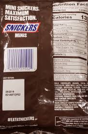 calories in snickers minis