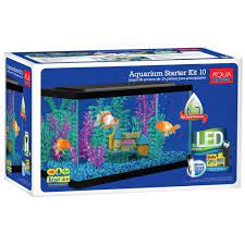 Aqua Culture 10 Gallon Glass Aquarium Starter Kit With Led Lighting Walmart Com Walmart Com