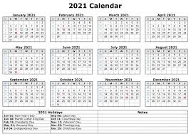 Suitable for appointments and engagements, as yearly, monthly or weekly planner, activity planner, desktop calendar, wall. 2021 Printable Calendar With Holidays Printable Yearly Calendar Calendar Printables Free Printable Calendar Templates