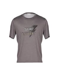 Founded by legendary designer yves saint laurent in 1961, it quickly revolutionized the way fashion and society intertwine with the launch of its iconic 'rive gauche' collection just five years later, becoming the first couture. Saint Laurent T Shirt Men Saint Laurent T Shirts Online On Yoox United States 12227375tm