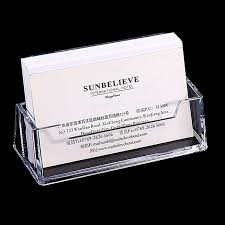 Kantek business card holder, black acrylic and alumi. Clear Desk Shelf Box Storage Display Stand Acrylic Plastic Transparent Desktop Business Card Holder White Alexnld Com
