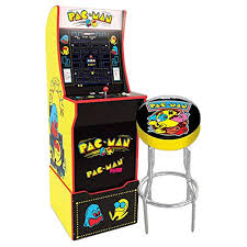 I ordered the retrocollector marquees but cancelled when i saw the arcade factory marquees this week. Arcade1up Pac Man Arcade Game Cabinet With Riser Stool And Light Up Marquee Buy Online In Dominica At Dominica Desertcart Com Productid 215674439