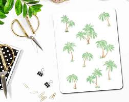 Palmtree Planner Stickers Decorative Sticker Watercolor Stickers Palm Stickers Planner Stickers Bu Bullet Journal Stickers Journal Stickers Bullet Journal
