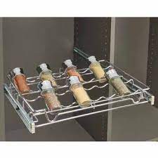 Wiki researchers have been writing reviews of the latest the spice racks we chose all stood out for one of two reasons: Sidelines Wire Pullout Spice Can Rack For 14 Deep Closet In Chrome Finish 18 24 Or 30 Wide By Rev A Shelf Kitchensource Com