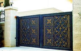 Wrought iron main gates with stylish patterns and geometric designs are ideal for both modern and copy this idea and captivate the attention of visitors and make them speculate about where you got looking for a smart wrought iron or steel gate design? Wrought Iron In Architecture 107 Fences And Railings Interior Design Ideas Ofdesign