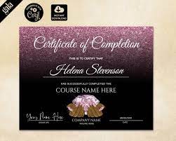 Certificate Of Completion Certificate Template Nail Etsy In 2021 Certificate Of Completion Nail Technician Certificate Templates