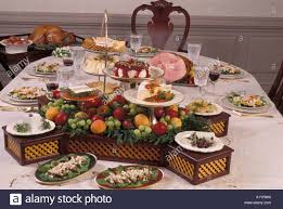 A small silver purse acts as a place card. Buffet Table Setting Arrangement Novocom Top