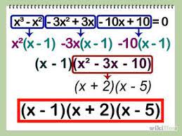 To factor a cubic polynomial, start by grouping it into 2 sections. How To Factor A Cubic Polynomial Polynomials Studying Math Basic Math
