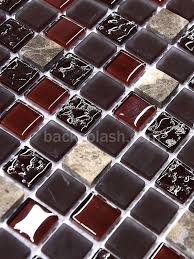 Burgundy Marble Glass Mixed Mosaic Backsplash Tile Mosaic Backsplash Tile Backsplash Burgundy Bathroom