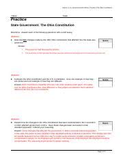 The lawyer's english language coursebook (with answer key). Ohio Constitution Assignment Doc History U S Government Politics Practice The Ohio Constitution Name Pami Hicks Date Practice State Government Course Hero