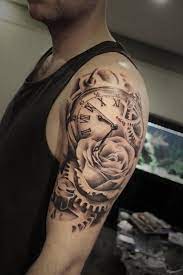 Pin By Mohammad Omidi On Boy Tattoos Mens Shoulder Tattoo Rose Tattoos Tattoos