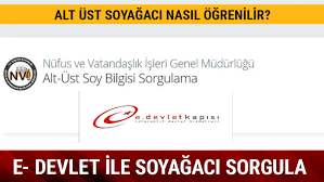 Pek çok vatandaş, i̇çişleri bakanlığı nüfus ve vatandaşlık i̇şleri ailesinin geçmişini ve soydaşlarını görmek isteyen vatandaşlar, e devlet soy ağacı sorgulama ekranı üzerinden işlemlerini gerçekleştirebilecek. E Devlet Alt Ust Soy Agaci Uygulamasi