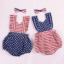 Baby Sleeveless Independence Day Frill Star Stripes Printed Backless Conjoined Ladies Baby Girl July 4th Patriotic Jumpsuit Rompers Aliexpress
