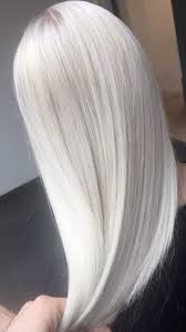 Obviously, it takes a lot of time and patience to achieve this color, and taking care of it is also a big commitment. What Is The Best Hairstyle For Receding Hairline White Hair Color White Blonde Hair Silver Blonde Hair