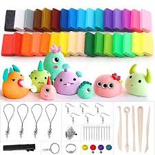 Polymer Clay Ubegood 32 Blocks Oven Bake Molding Clay Diy Colored Soft Air Dry Clay Kit With Modeling Tools Accessories Diy Air Dry Clay Clay Set Molding Clay