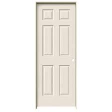 Jeld Wen Colonist 30 In X 80 In Primed 6 Panel Hollow Core Molded Composite Pre Hung Door Lowes Com Prehung Interior Doors Prehung Doors Jeld Wen