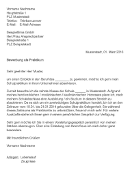 Check spelling or type a new query. Bewerbungsschreiben Praktikum
