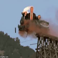 Trump Train Off The Cliff Imgflip Rolling down a hill gifs. trump train off the cliff imgflip