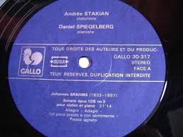 Andrée STAKIAN Daniel SPIELBERG Gallo LP