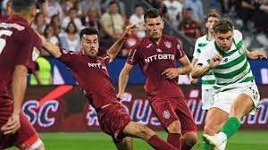 7, 2019 file photo, celtic's coach neil lennon gestures during the champions league third qualifying round, first leg, soccer match between cfr cluj and celtic fc at the constantin radulescu stadium in cluj, romania. Cfr Cluj Celtic Live In Uefa Champions League
