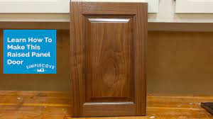 3/4 the length of your rails is equal to the width of your door. How To Make A Raised Panel Cabinet Door Youtube
