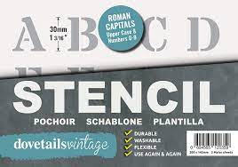 For more ideas see printable letters and stencil maker and fancy text generator. Buy Letter Stencils 30mm Tall 1 18 Roman Style Capital Letters Reusable Stencil Complete Alphabet Numbers On 3 Separate Sheets Of 200 X 148mm Tough Flexible Plastic Mylar By Dovetails Vintage Online