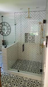 Custom 3 8 Clear Glass Enclosure With Matte Black Hardware Bathroom Remodel Shower Bathroom Interior Bathroom Interior Design