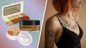 Touted as the highest quality concealer available, joe blasco concealer dermaceal tattoo cover 2 is a highly pigmented and waterproof concealer. Makeup That Cover Up Tattoos Best Concealer And Foundation For Tattoos Allure