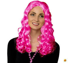 damen perucke lockenperucke lang pink perucken pinke haare frisuren langhaar