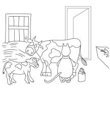 These pages show some of the scenes of what farm life might belike farm life coloring pages are fun to print and color and have a discussion about what is happening within each scene. 30 Free Cow Coloring Pages Printable