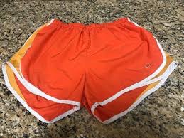 Black And Orange Nike Shorts Women S Orange Nike Dri Fit Running Shorts Size Large Running Shorts Nike Running Shorts Gym Shorts Womens