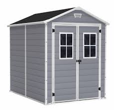 Chalet Jardin Abri Jardin Resine Premium 86dpf 3 75m Gris Manor 68dd Fenetres