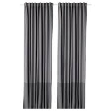 Marjun Blackout Curtains 1 Pair Gray 57x98 Ikea