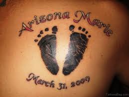 You can always add more footprints if you have more kids. 56 Cute Baby Footprint Tattoos On Shoulder