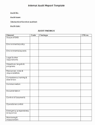 findings report template new editable internal audit with table format templates pia financial statements 2019