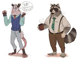 Office Character Doodles Possum Raccoon By Cariboops On Twitter In 2020