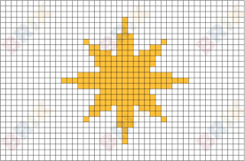 Star Of Bethlehem Pixel Art Pixel Art Pixel Art Design Post It Art